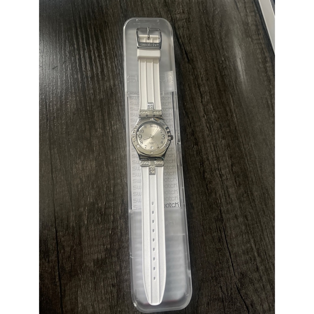 Swatch Watch Irony FANCY ME YLS430- with Swarovski Crystal -Never Worn!